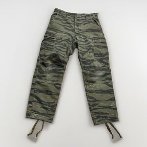 Vintage Tiger Stripe Camo Pants Mens Small Regular 31 X 30 Faded Military BDU